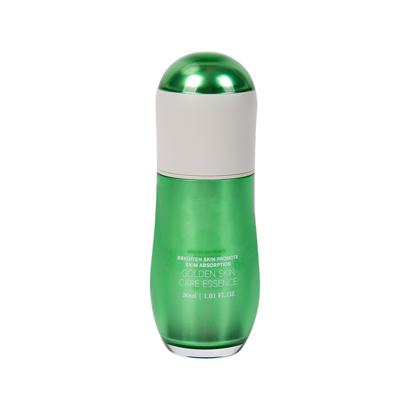 Botol lotion berbentuk kapsul tekstur logam 