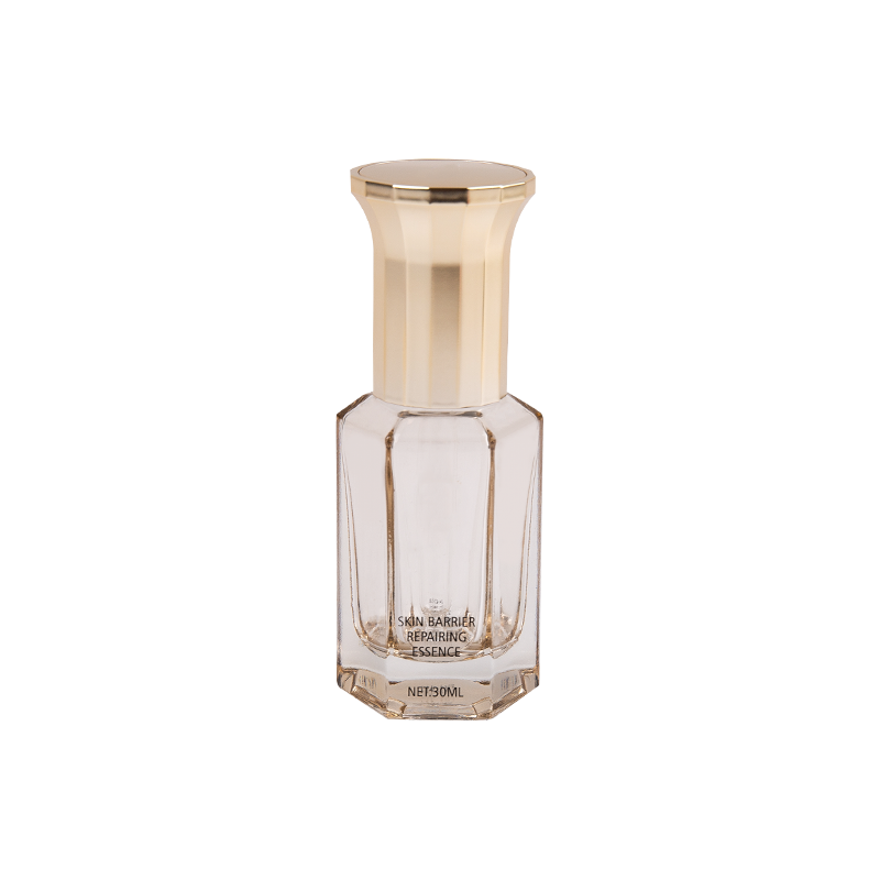 30ml serum kaca segi delapan dan botol minyak esensial