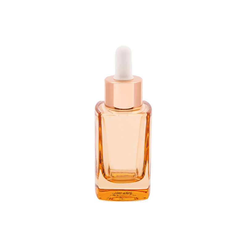 30ml botol penetes serum kaca merah muda