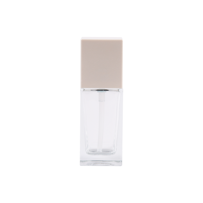 Tabung persegi kaca transparan 30ml