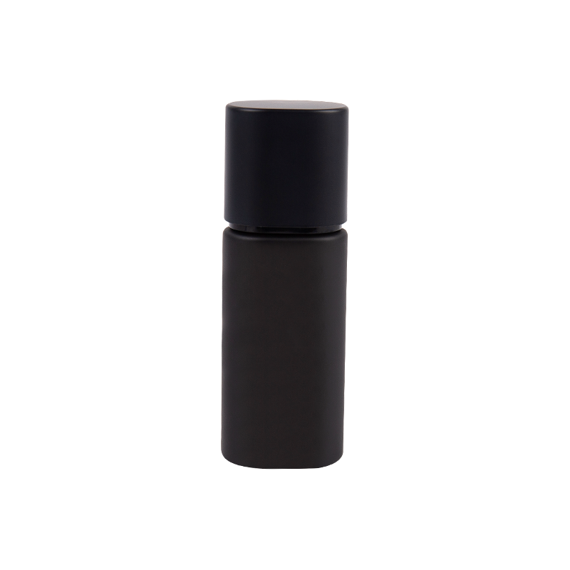30ml tabung kaca kosmetik hitam murni