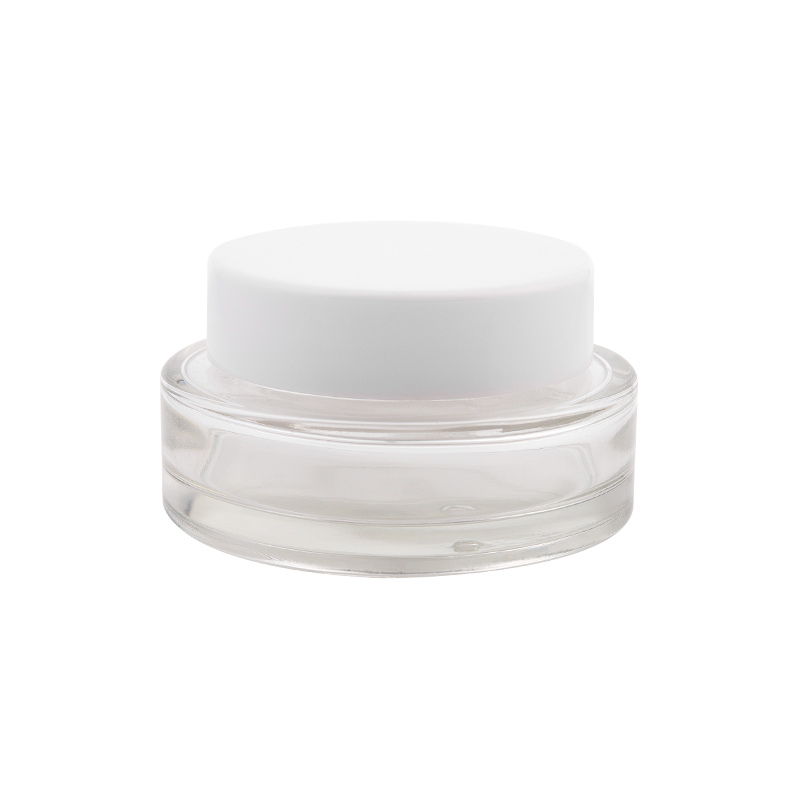 Kapasitas 50g toples krim kaca buram elegan