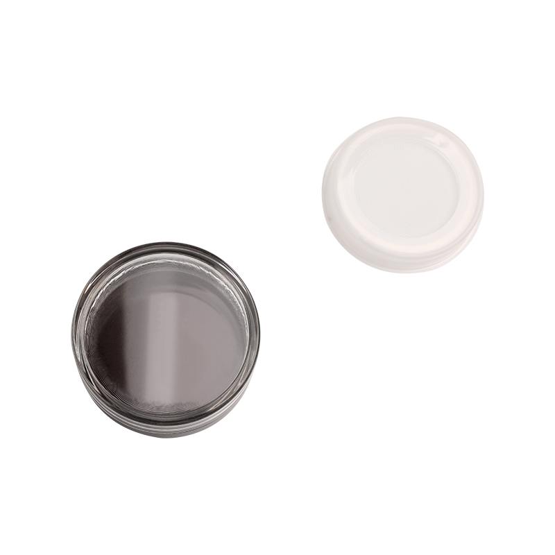 Clear Pet Cosmetic Stoples dengan topi abs putih