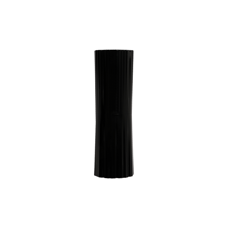 Tabung lipstik hitam berusuk elegan