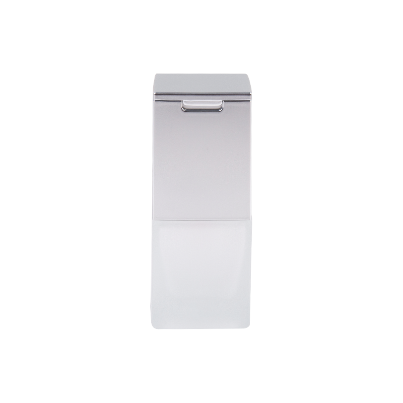 30ml dispenser kosmetik kaca perak ramping