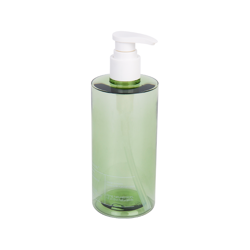 300ml botol pompa Petg hijau tinggi elegan